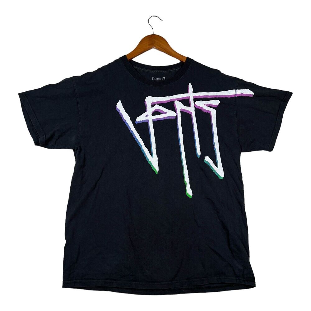 Vans T Shirt Adult Black Off The Wall Skateboard Surf Beach Tee Skater Men's L
